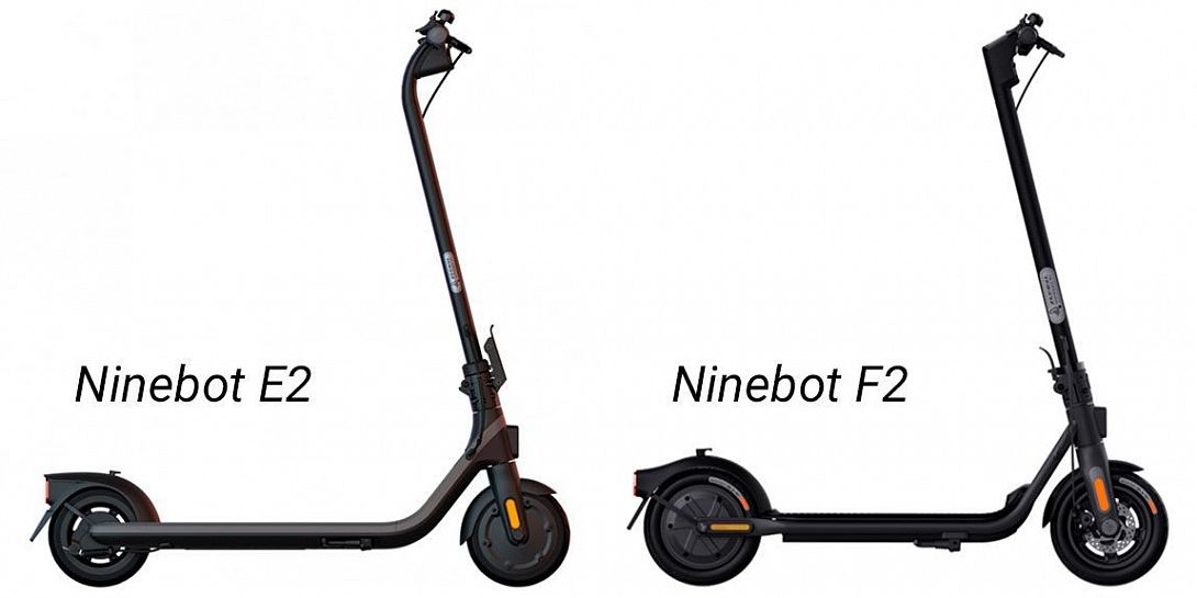 Сравнение электросамокатов Ninebot E2 и Ninebot F2: в чем разница?